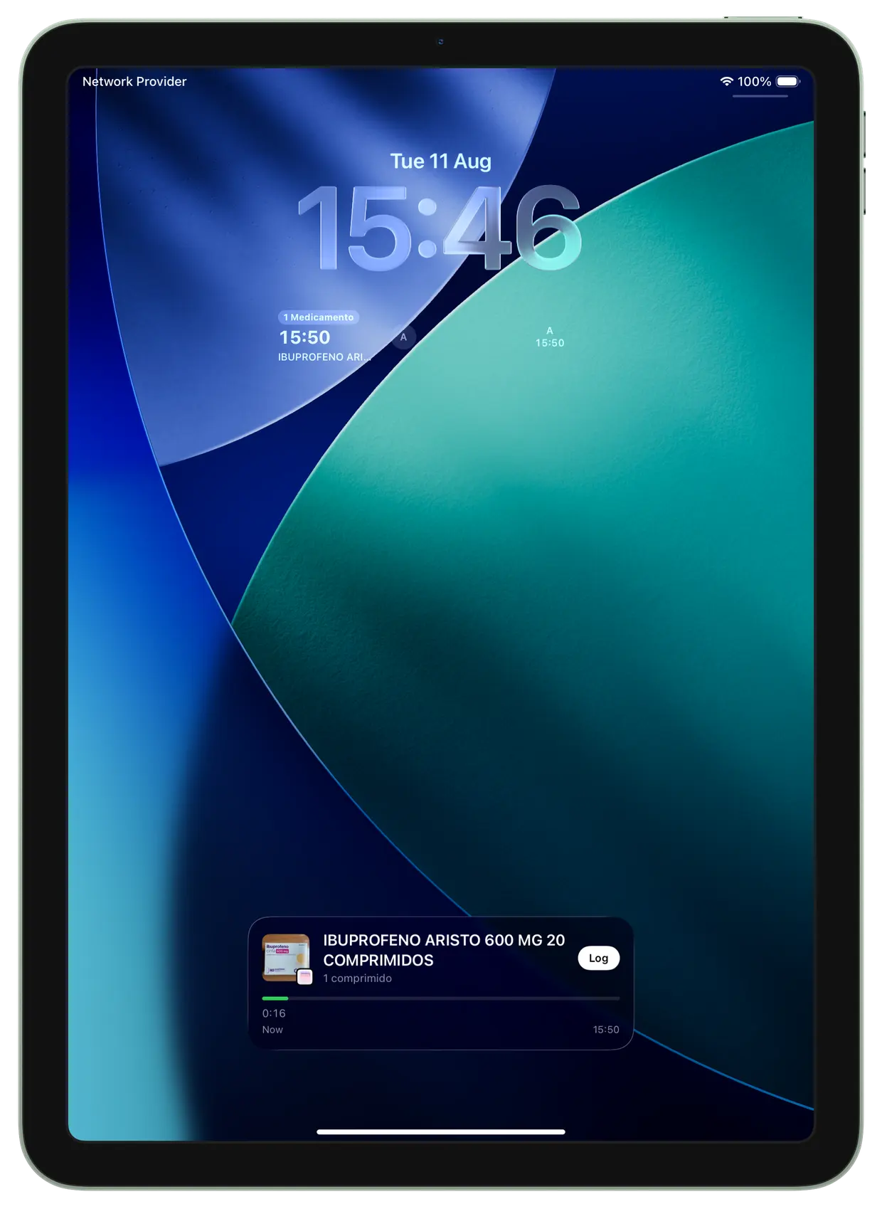 النشاط المباشر. iPad